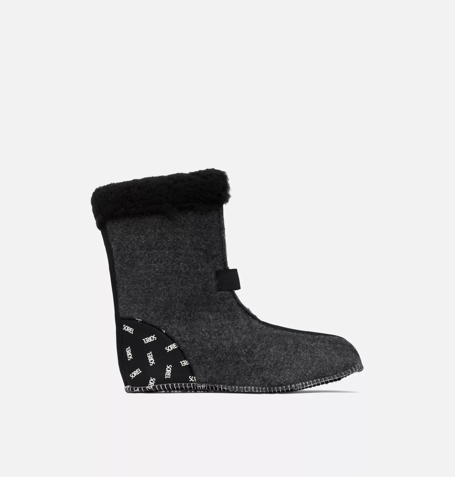 Acheter 🌟 Sorel Chaussons Pour Botte Chausson intérieur Caribou 9 mm Tp avec revers pare-neige ❤️ 4 Chausson intérieur Caribou 9 mm Tp avec revers pare-neige Chausson intérieur Caribou 9mm Tp avec revers pare-neige, Black, front