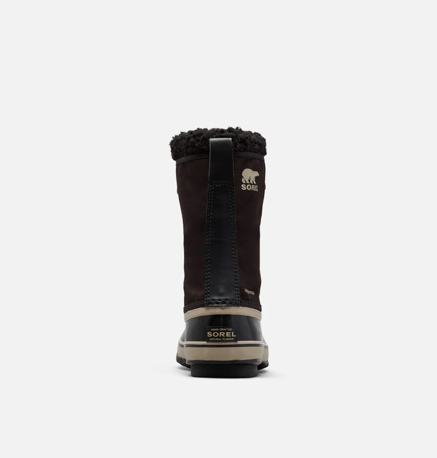 Meilleure vente 😀 Sorel Boots De Neige Botte Imperméable en Nylon 1964 PAC™ Homme ⭐ 31 Botte Imperméable en Nylon 1964 PAC™ Homme Botte Imperméable en Nylon 1964 PAC™ Homme, Black, Ancient Fossil, back