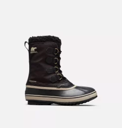 Meilleure vente 😀 Sorel Boots De Neige Botte Imperméable en Nylon 1964 PAC™ Homme ⭐ 74 Botte Imperméable en Nylon 1964 PAC™ Homme Botte Imperméable en Nylon 1964 PAC™ Homme, Black, Ancient Fossil, front