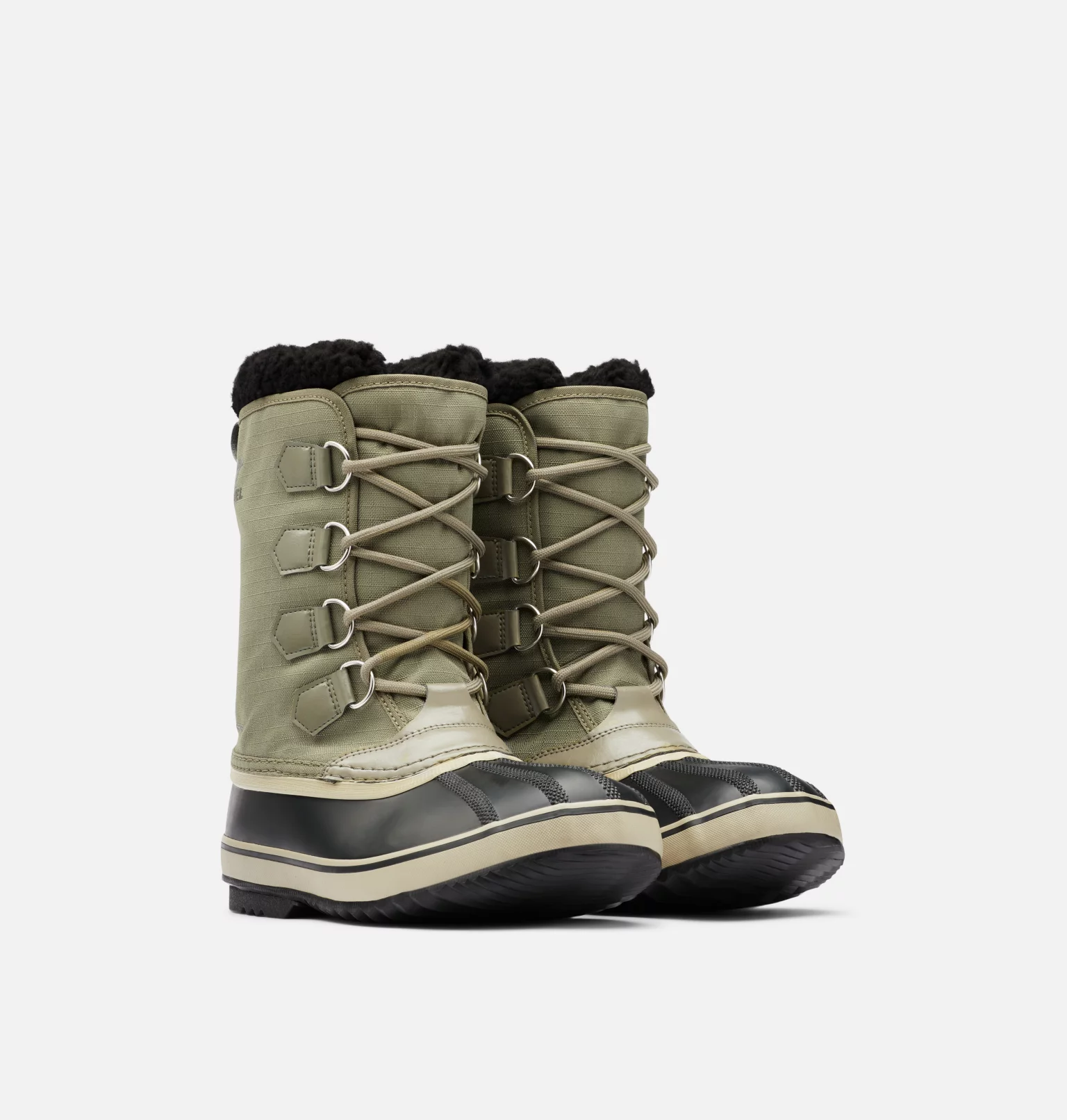 Meilleure vente 😀 Sorel Boots De Neige Botte Imperméable en Nylon 1964 PAC™ Homme ⭐ 5 Botte Imperméable en Nylon 1964 PAC™ Homme Botte Imperméable en Nylon 1964 PAC™ Homme, Sage, Dark Moss, 3/4 front