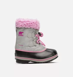 Grosses soldes 🔥 Sorel Bottes De Neige Botte de Neige Nylon Yoot Pac™ Enfant ⭐ 92 Botte de Neige Nylon Yoot Pac™ Enfant Botte de Neige Nylon Yoot Pac™ Enfant, Chrome Grey, Orchid, front