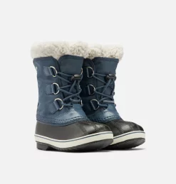 Grosses soldes 🔥 Sorel Bottes De Neige Botte de Neige Nylon Yoot Pac™ Enfant ⭐ 69 Botte de Neige Nylon Yoot Pac™ Enfant Botte de Neige Nylon Yoot Pac™ Enfant, Uniform Blue, Black, 3/4 front