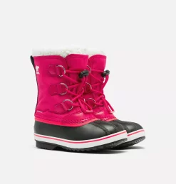 Grosses soldes 🔥 Sorel Bottes De Neige Botte de Neige Nylon Yoot Pac™ Enfant ⭐ 111 Botte de Neige Nylon Yoot Pac™ Enfant Botte de Neige Nylon Yoot Pac™ Enfant, Bright Rose, 3/4 front