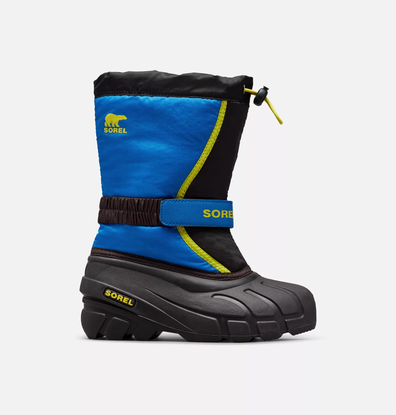 Remise 🤩 Sorel Bottes De Neige Botte de Neige Flurry™ Enfant 🎁 3 Botte de Neige Flurry™ Enfant Botte de Neige Flurry™ Enfant, Black, Super Blue, front