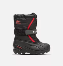 Remise 🤩 Sorel Bottes De Neige Botte de Neige Flurry™ Enfant 🎁 62 Botte de Neige Flurry™ Enfant Botte de Neige Flurry™ Enfant, Black, Bright Red, front