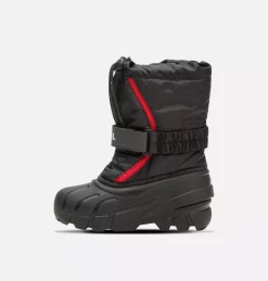 Remise 🤩 Sorel Bottes De Neige Botte de Neige Flurry™ Enfant 🎁 65 Botte de Neige Flurry™ Enfant Botte de Neige Flurry™ Enfant, Black, Bright Red, medial