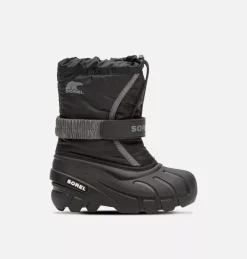 Remise 🤩 Sorel Bottes De Neige Botte de Neige Flurry™ Enfant 🎁 68 Botte de Neige Flurry™ Enfant Botte de Neige Flurry™ Enfant, Black, City Grey, front