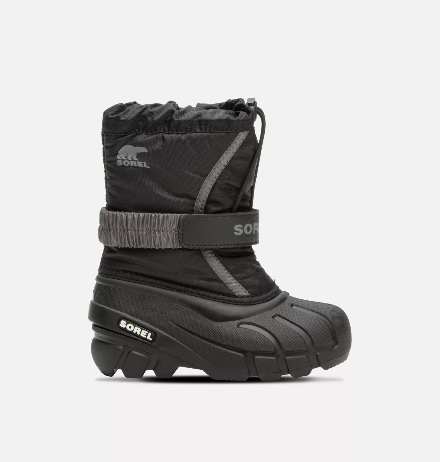 Remise 🤩 Sorel Bottes De Neige Botte de Neige Flurry™ Enfant 🎁 15 Botte de Neige Flurry™ Enfant Botte de Neige Flurry™ Enfant, Black, City Grey, front