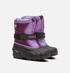 Remise 🤩 Sorel Bottes De Neige Botte de Neige Flurry™ Enfant 🎁 81 Botte de Neige Flurry™ Enfant Botte de Neige Flurry™ Enfant, Purple Dahlia, Paisley Purple, 3/4 front