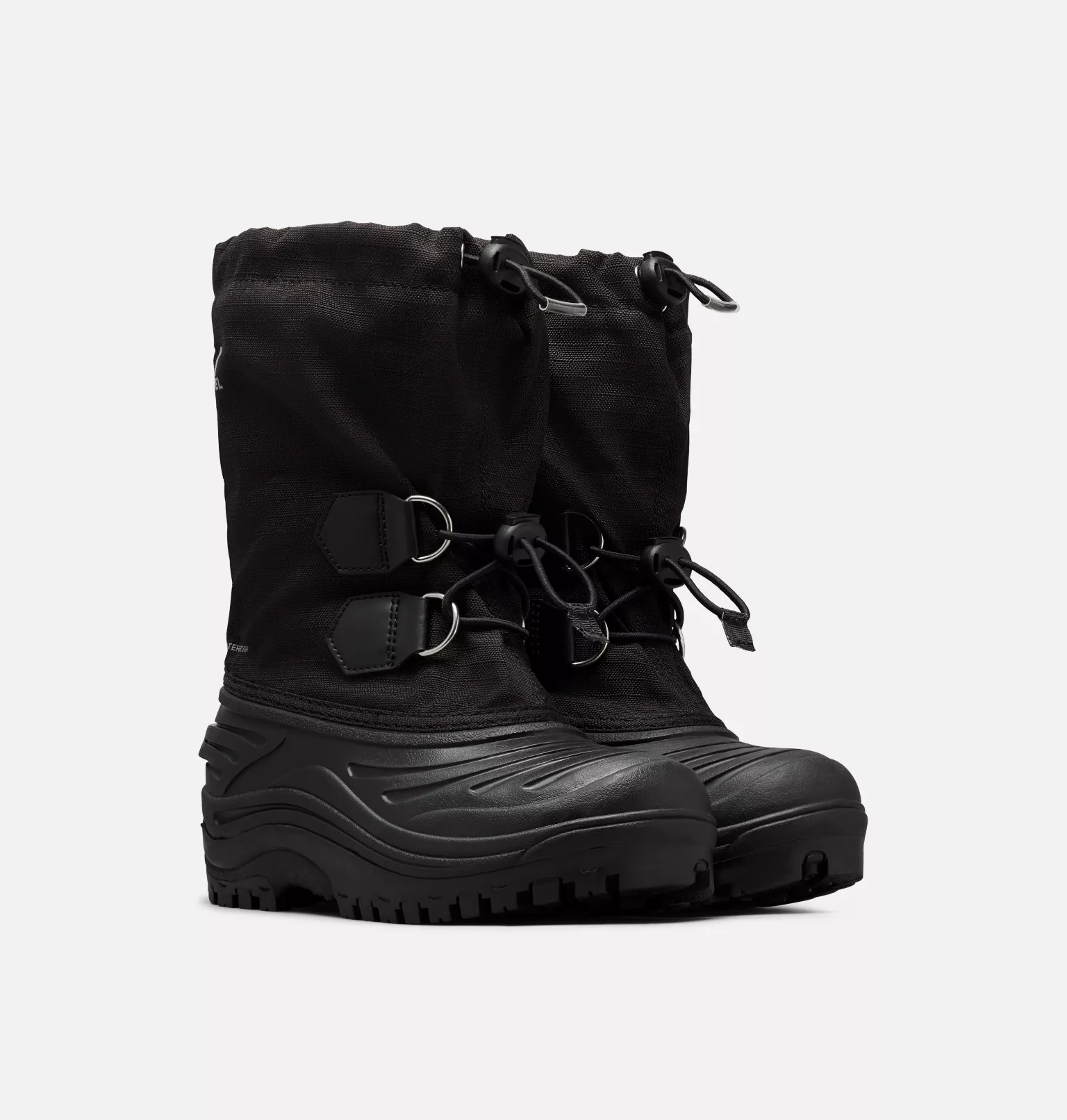 Sortie ✔️ Sorel Bottes De Neige Botte de Neige Super Trooper™ Junior 😍 4 Botte de Neige Super Trooper™ Junior Botte de Neige Super Trooper™ Junior, Black, Light Grey, 3/4 front