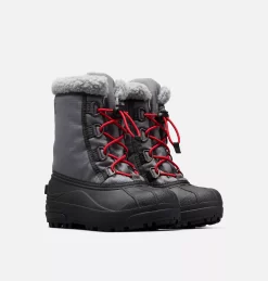 Vente flash đ Sorel Bottes De Neige Botte de Neige Cumberland⢠Junior â¤ď¸ 27 Botte de Neige Cumberland⢠Junior Botte de Neige Cumberland⢠Junior, City Grey, Coal, 3/4 front