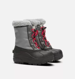 Tout neuf đ Sorel Bottes De Neige Botte de Neige Cumberland⢠Enfant âď¸ 27 Botte de Neige Cumberland⢠Enfant Botte de Neige Cumberland⢠Enfant, City Grey, Coal, 3/4 front