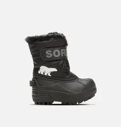Meilleur prix ✨ Sorel Bottes De Neige Botte de Neige Snow Commander™ Jeune Enfant 👍 86 Botte de Neige Snow Commander™ Jeune Enfant Botte de Neige Snow Commander™ Jeune Enfant, Black, Charcoal, front