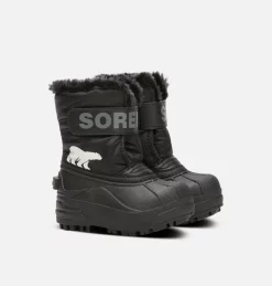 Meilleur prix ✨ Sorel Bottes De Neige Botte de Neige Snow Commander™ Jeune Enfant 👍 87 Botte de Neige Snow Commander™ Jeune Enfant Botte de Neige Snow Commander™ Jeune Enfant, Black, Charcoal, 3/4 front