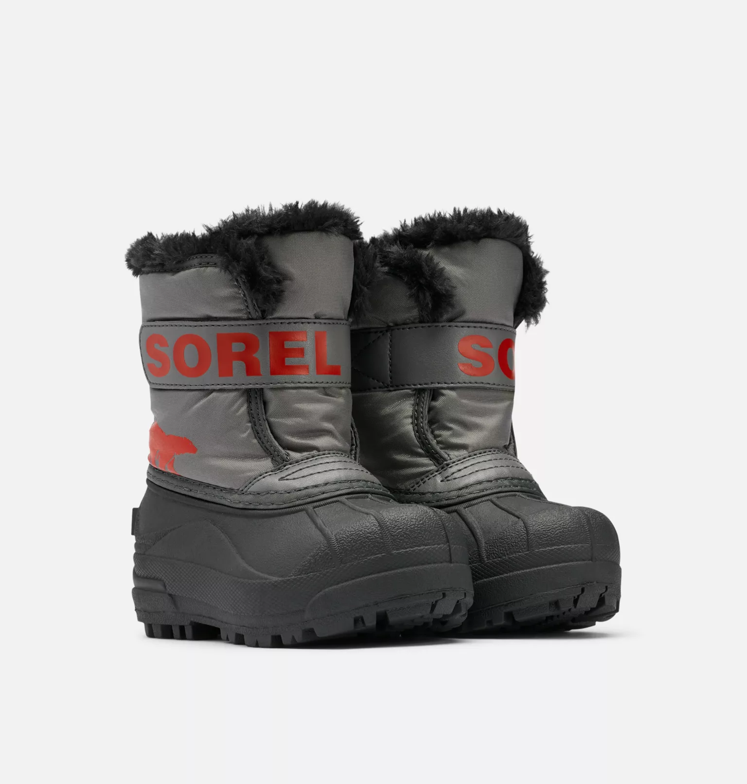 Meilleur prix ✨ Sorel Bottes De Neige Botte de Neige Snow Commander™ Jeune Enfant 👍 4 Botte de Neige Snow Commander™ Jeune Enfant Botte de Neige Snow Commander™ Jeune Enfant, Quarry, Cherrybomb, 3/4 front