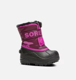 Meilleur prix ✨ Sorel Bottes De Neige Botte de Neige Snow Commander™ Jeune Enfant 👍 75 Botte de Neige Snow Commander™ Jeune Enfant Botte de Neige Snow Commander™ Jeune Enfant, Purple Dahlia, Groovy Pink, 3/4 front