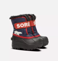 Meilleur prix ✨ Sorel Bottes De Neige Botte de Neige Snow Commander™ Jeune Enfant 👍 93 Botte de Neige Snow Commander™ Jeune Enfant Botte de Neige Snow Commander™ Jeune Enfant, Nocturnal, Sail Red, 3/4 front