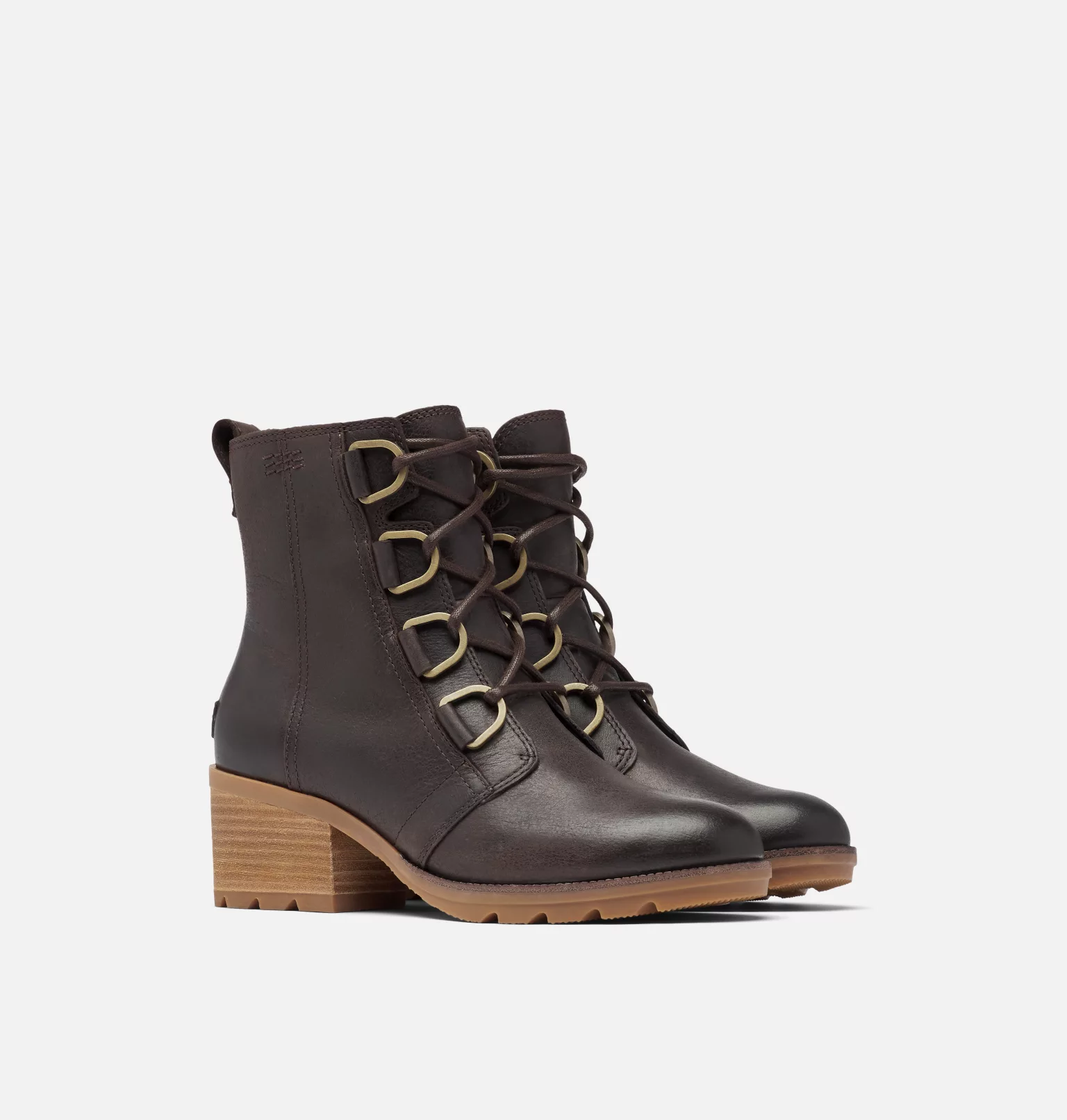 Budget 🔥 Sorel Bottines à Talons Bottine à lacets Cate™ femme 💯 37 Bottine à lacets Cate™ femme Bottine à lacets Cate™ femme, Blackened Brown, 3/4 front