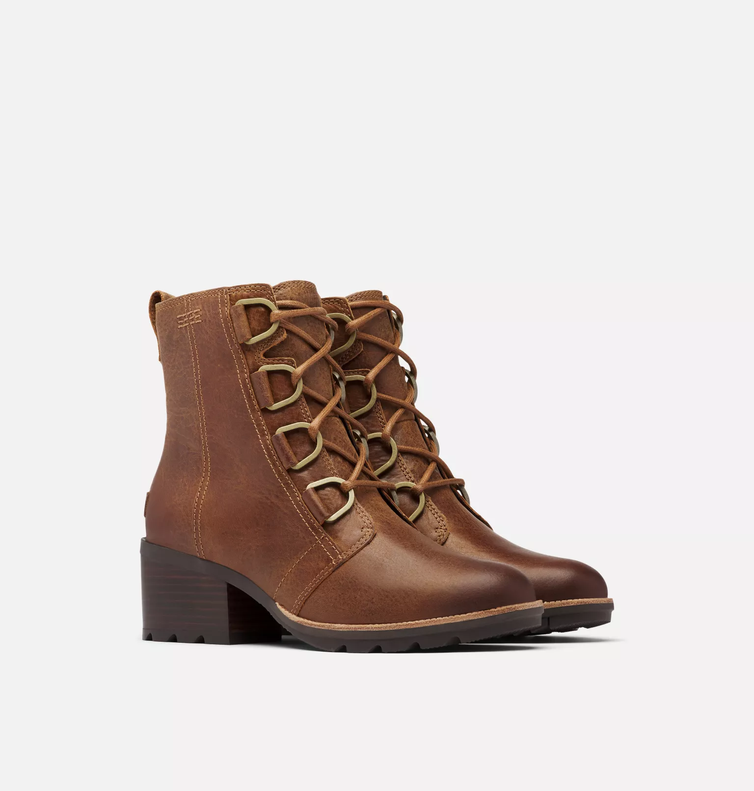 Budget 🔥 Sorel Bottines à Talons Bottine à lacets Cate™ femme 💯 5 Bottine à lacets Cate™ femme Bottine à lacets Cate™ femme, Velvet Tan, 3/4 front