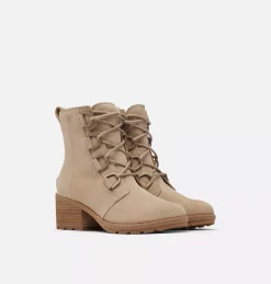 Budget 🔥 Sorel Bottines à Talons Bottine à lacets Cate™ femme 💯 108 Bottine à lacets Cate™ femme Bottine à lacets Cate™ femme, Sandy Tan, 3/4 front