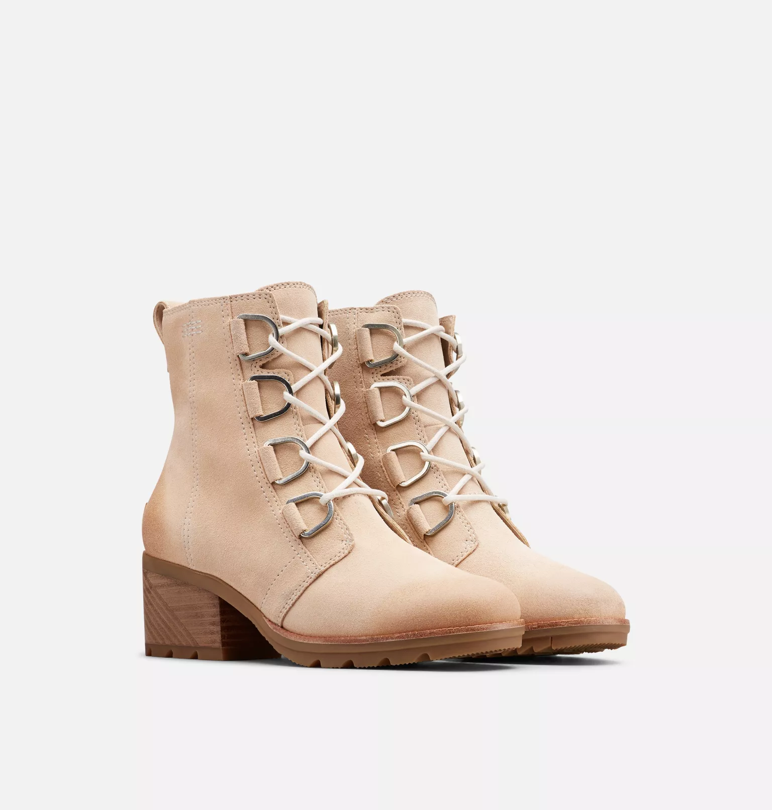 Budget 🔥 Sorel Bottines à Talons Bottine à lacets Cate™ femme 💯 13 Bottine à lacets Cate™ femme Bottine à lacets Cate™ femme, Natural Tan, 3/4 front