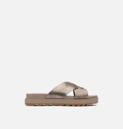 Meilleure vente đ Sorel Sandales plates Sandale Criss-Cross Roaming⢠Femme đ 30 Sandale Criss-Cross Roaming⢠Femme Sandale Criss-Cross Roaming⢠Femme, Ash Brown, front