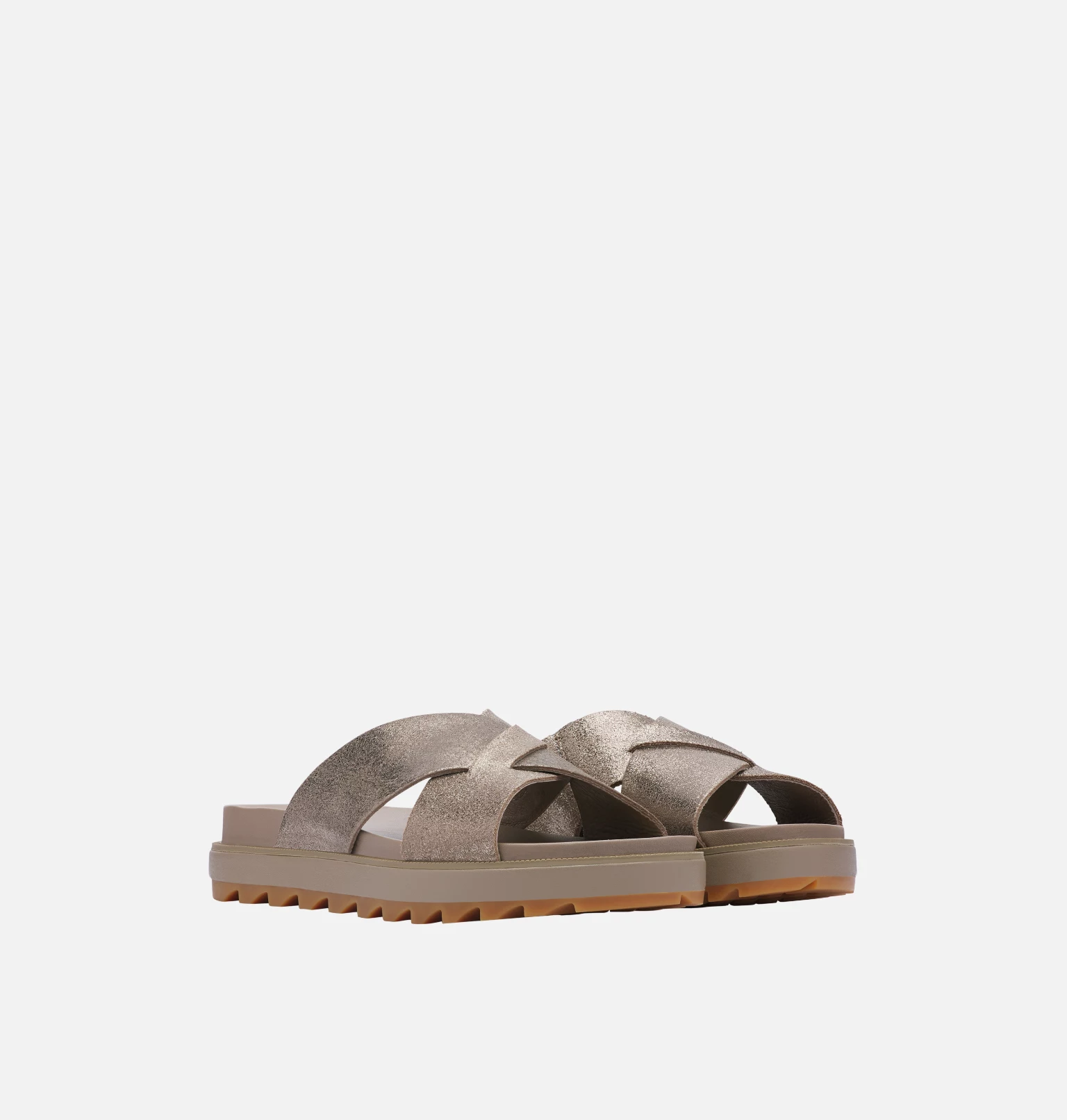 Meilleure vente đ Sorel Sandales plates Sandale Criss-Cross Roaming⢠Femme đ 11 Sandale Criss-Cross Roaming⢠Femme Sandale Criss-Cross Roaming⢠Femme, Ash Brown, 3/4 front