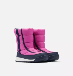 Sortie ⭐ Sorel Bottes De Neige Botte d'Hiver Whitney™ II Puffy Mid Enfant ⭐ 63 Botte d'Hiver Whitney™ II Puffy Mid Enfant Botte d'Hiver Whitney™ II Puffy Mid Enfant, Bright Lavender, Collegiate Navy, 3/4 front