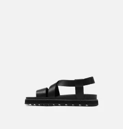 Womens Roaming™ Criss Cross Sandal Womens Roaming™ Criss Cross Sandal, Black, medial