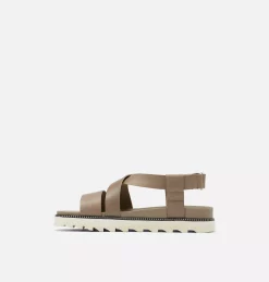Womens Roaming™ Criss Cross Sandal Womens Roaming™ Criss Cross Sandal, Khaki II, medial