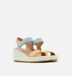 Sandale Compensée Cameron™ Femme Sandale Compensée Cameron™ Femme, Faded Spark, Sea Salt, 3/4 front