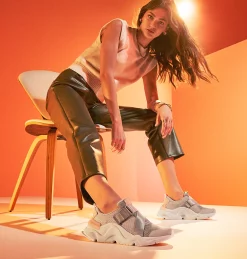 Basket Kinetic™ RNEGD Strap Femme Basket Kinetic™ RNEGD Strap Femme, Dove, Peach Blossom, 3/4 front