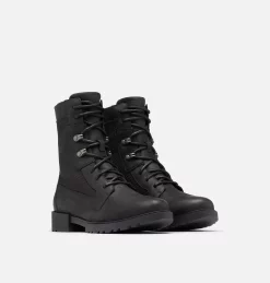 Bon marché 👏 Sorel Bottines Cuir Botte Imperméable Emelie™ II Lace Femme ⌛ 31 Botte Imperméable Emelie™ II Lace Femme Botte Imperméable Emelie™ II Lace Femme, Black, Black, 3/4 front