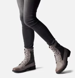Bon marché 👏 Sorel Bottines Cuir Botte Imperméable Emelie™ II Lace Femme ⌛ 47 Botte Imperméable Emelie™ II Lace Femme Botte Imperméable Emelie™ II Lace Femme, Quarry, Grill, a9