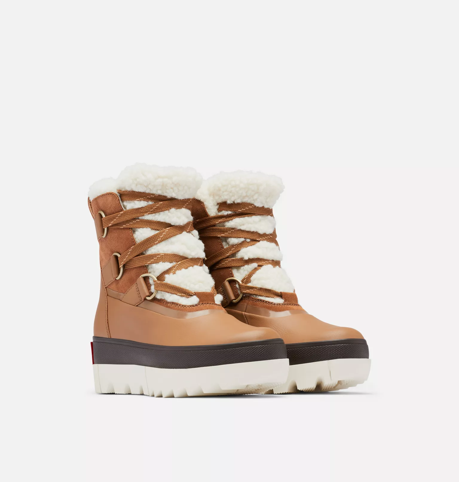 Nouveau 🥰 Sorel Bottes d'Hiver Tendance Botte d'Hiver Peau de Mouton Joan of Arctic™ Next Lite Femme ✔️ 5 Botte d'Hiver Peau de Mouton Joan of Arctic™ Next Lite Femme Botte d'Hiver Peau de Mouton Joan of Arctic™ Next Lite Femme, Velvet Tan, Chalk, 3/4 front