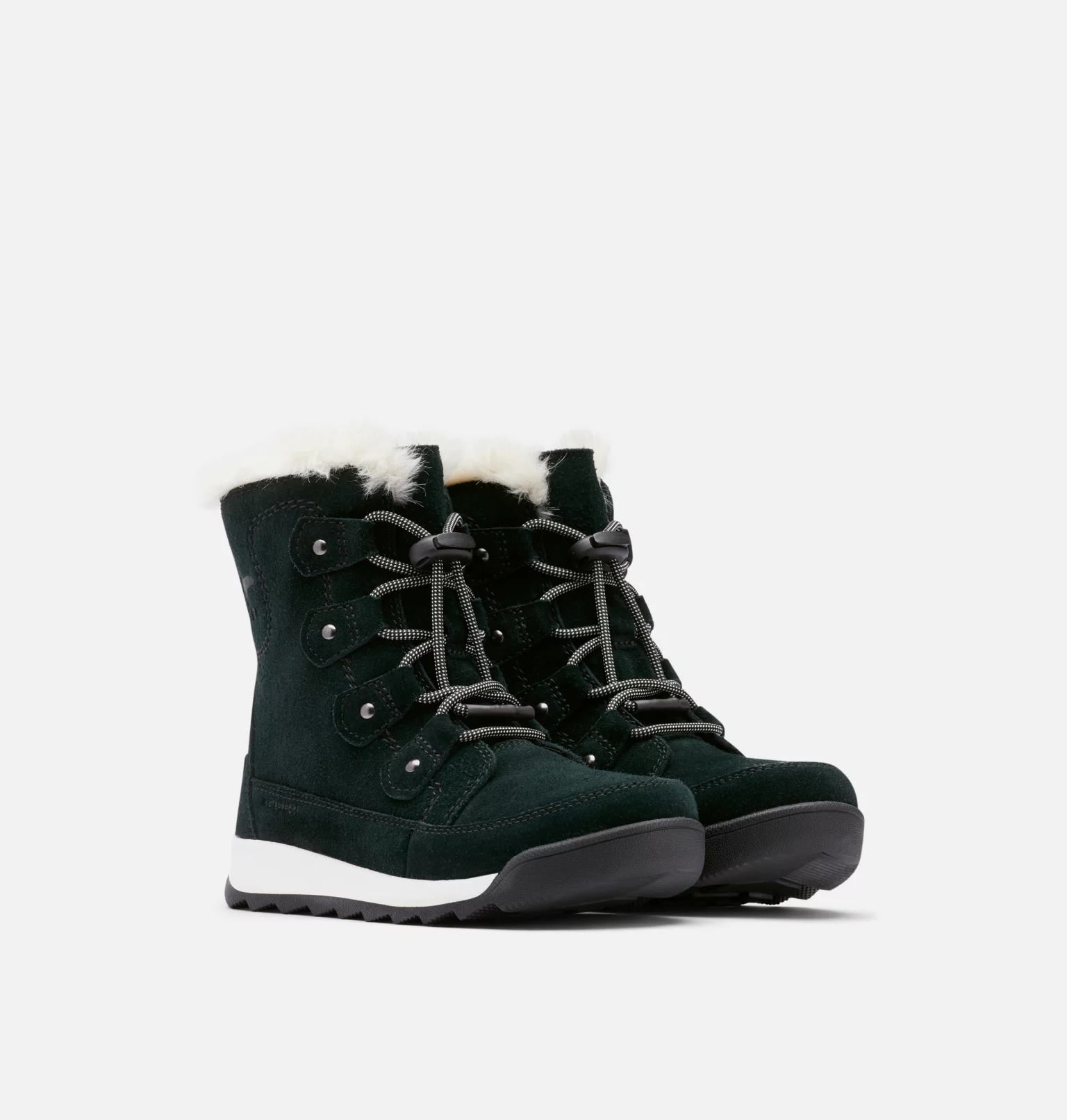 Acheter 🌟 Sorel Bottes De Pluie Botte d'Hiver Whitney™ II Joan Lace Junior 🤩 10 Botte d'Hiver Whitney™ II Joan Lace Junior Botte d'Hiver Whitney™ II Joan Lace Junior, Black, Fawn, 3/4 front