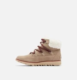 Bottine en Peau de Mouton Harlow™ Lace Femme Bottine en Peau de Mouton Harlow™ Lace Femme, Omega Taupe, Ancient Fossil, medial