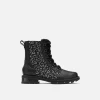 Meilleure affaire ❤️ Sorel Bottes de Pluie Botte Imperméable en Peau de Mouton Lennox™ Lace Femme 👍 2 Botte Imperméable en Peau de Mouton Lennox™ Lace Femme Botte Imperméable en Peau de Mouton Lennox™ Lace Femme, Black, Black, front