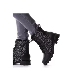 Botte Imperméable en Peau de Mouton Lennox™ Lace Femme Botte Imperméable en Peau de Mouton Lennox™ Lace Femme, Black, Black, video