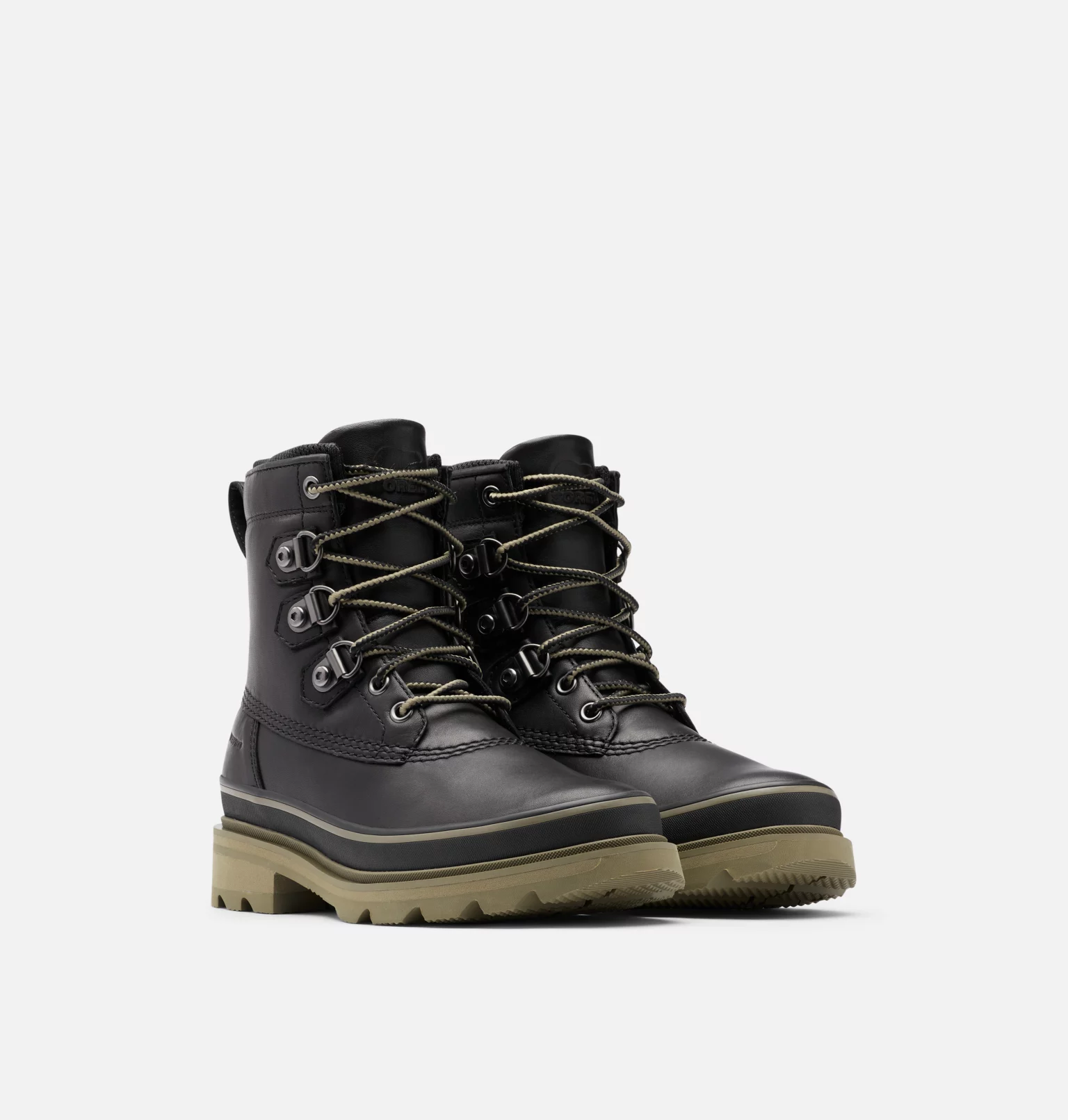 Meilleur prix 🔥 Sorel Bottines Cuir Botte Imperméable Lennox™ Street Femme 🌟 5 Botte Imperméable Lennox™ Street Femme Botte Imperméable Lennox™ Street Femme, Black, Sage, 3/4 front