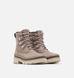 Meilleur prix 🔥 Sorel Bottines Cuir Botte Imperméable Lennox™ Street Femme 🌟 35 Botte Imperméable Lennox™ Street Femme Botte Imperméable Lennox™ Street Femme, Omega Taupe, Light Clay, 3/4 front