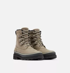 Meilleur prix 🔥 Sorel Bottines Cuir Botte Imperméable Lennox™ Street Femme 🌟 42 Botte Imperméable Lennox™ Street Femme Botte Imperméable Lennox™ Street Femme, Sage, Dark Moss, 3/4 front