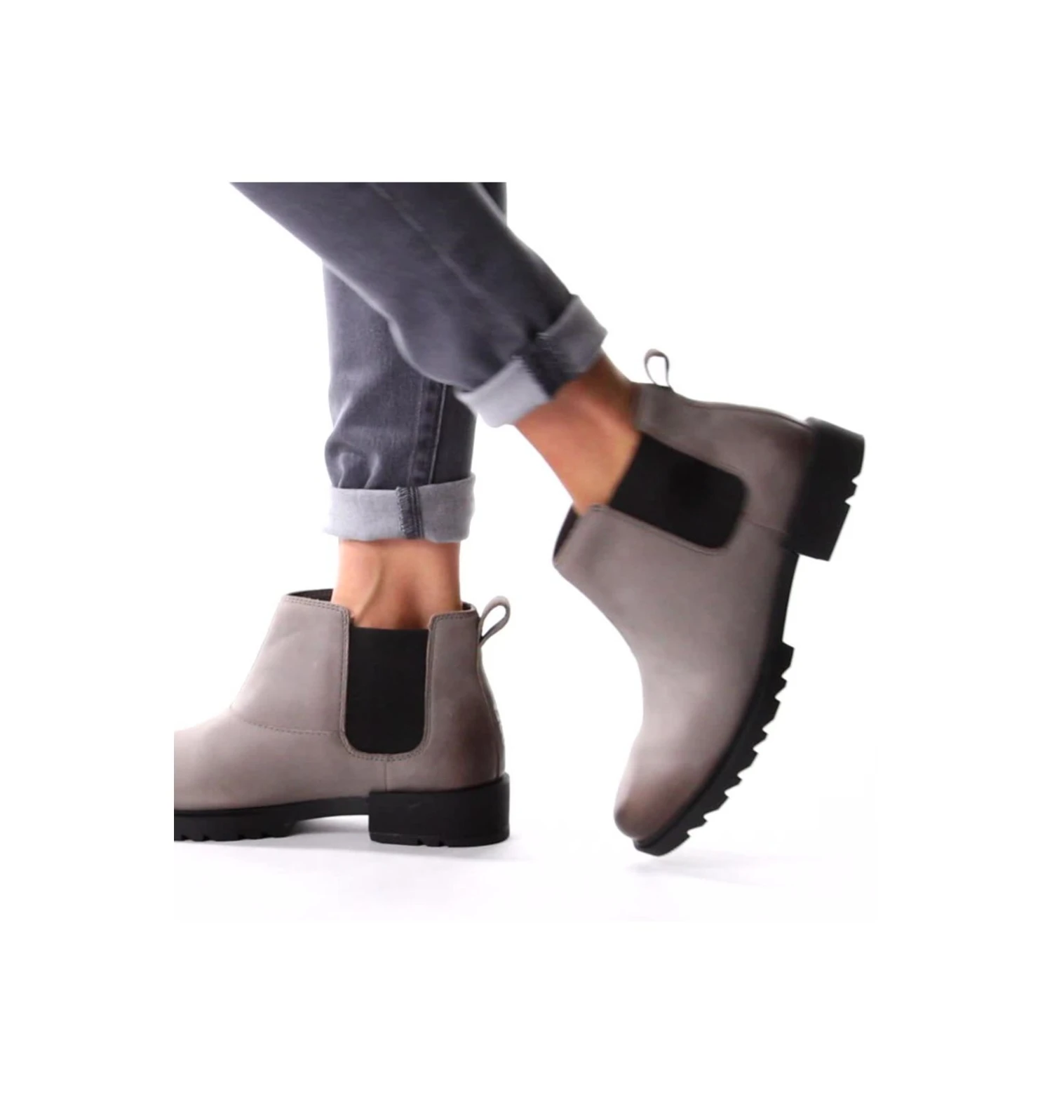 Vente flash 🎁 Sorel Bottines Bottine Imperméable Emelie™ II Chelsea Femme ✔️ 4 Bottine Imperméable Emelie™ II Chelsea Femme Bottine Imperméable Emelie™ II Chelsea Femme, Quarry, Black, video