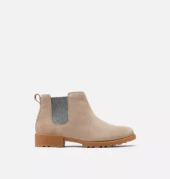 Vente flash 🎁 Sorel Bottines Bottine Imperméable Emelie™ II Chelsea Femme ✔️ 28 Bottine Imperméable Emelie™ II Chelsea Femme Bottine Imperméable Emelie™ II Chelsea Femme, Omega Taupe, Gum 10, front