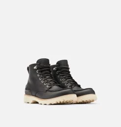 Boots Imperméables Caribou™ Moc Homme Boots Imperméables Caribou™ Moc Homme, Black, Oatmeal, 3/4 front