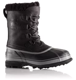De gros đ Sorel Best Sellers Boots de Neige en Laine Caribou⢠Homme đ 40 Boots de Neige en Laine Caribou⢠Homme Boots de Neige en Laine Caribou⢠Homme, Black, front